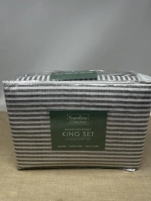 Signature Collection Printed Brushed Microfiber Batik 4 Pc. Sheet Set King Size - Image 1 of 3