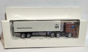MATCHBOX CONVOY DAF BOX TRUCK UPS UNITED PARCEL SERVICE COURIER SEMI TRAILER TOY - Picture 1 of 11