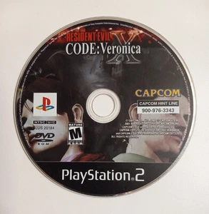 Resident Evil Code: Veronica X (Sony PlayStation 2, PS2 - 2001) Disc Only Tested - Picture 1 of 1