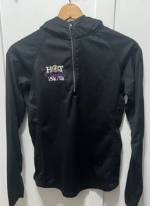 Will Run For Chocolate Hot Chocolate 15K/5K Hoodie Jacket Women's Medium - Picture 1 of 6