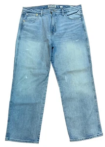 Lucky Brand Jeans Women 12/31 High Rise Authentic Straight Crop Light Wash Denim - Picture 1 of 10