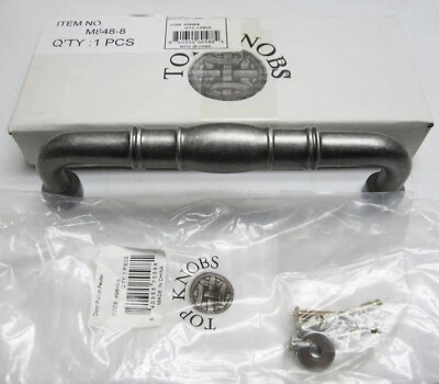 NEW Top Knobs NORMANDY 8" c-c HANDLE APPLIANCE DOOR PULL, Pewter Finish - Image 1 of 2