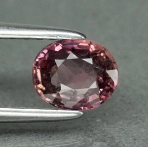 SAPPHIRE 0.63 ct Purplish Pink Oval 5.4x4.6 mm Natural Untreated Unheated Africa - Picture 1 of 24