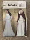 Butterick Costume SEWING PATTERN B4377 Misses' Medieval Dress & Cape  Size 14-20