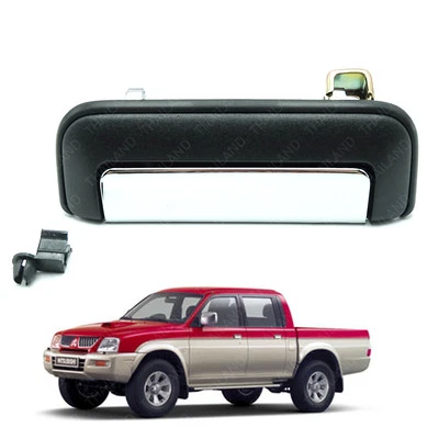 1996 - 2005 Rear Tailgate Handle Set Chrome For Mitsubishi Mk Strada L200 Triton Foto 1 de 4