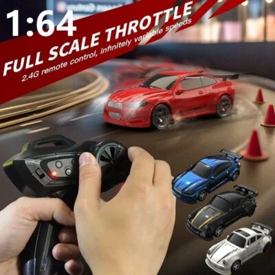 KF20 1:64 RC Car 2.4G Remote Control 4WD Racing Model Drift Cars Vehicle Toys - Image 1 of 4