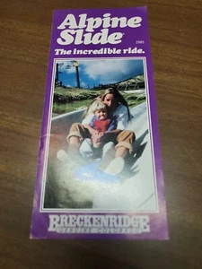 Alpine Slide 1985 Brochure Breckenridge Genuine Colorado Tourism Resort - Picture 1 of 5