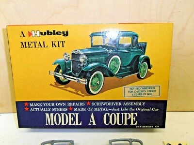 HUBLEY 1/22 ART.4861 METAL KIT "MODEL A COUPE'"ISTRUZIONI BOX ORIGINALE - Immagine 1 di 3