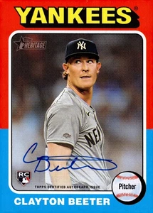2024 TOPPS HERITAGE REAL ONE AUTOGRAPH #ROA-BE CLAYTON BEETER RC - Picture 1 of 1