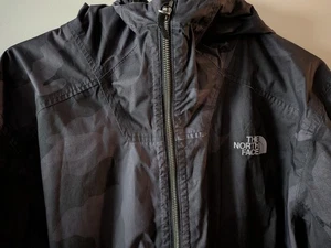 The North Face Jacket Mens Large  Black Camo Millerton Dryvent Waterproof Hooded - Picture 1 of 7