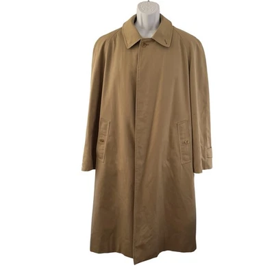 Vintage Burberrys Trench Coat Mens 40 Regular Tan Nova Check Wool Liner 90s - Image 1 of 4