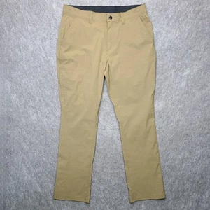 Eddie Bauer Hiking Utility Pants Mens 36x31 Khaki Stretch Nylon Chino Outdoors - Picture 1 of 10