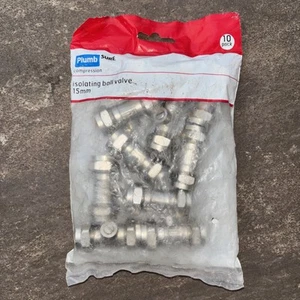15mm Isolating Ball Valve 1x Pack Of 10 - Picture 1 of 6