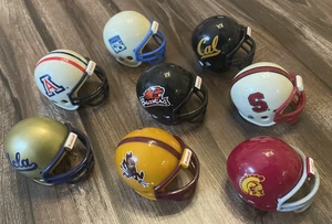 Menge 8 Riddell NFL Micro Mini 2" Football Helm Kunststoff Miniatur NCAA PAC10 - Bild 1 von 24