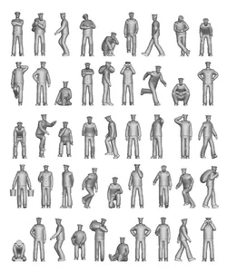 ION Models J350-001 1/350 Imperial Japanese Navy Chilling on Deck 74 figures - Picture 1 of 7