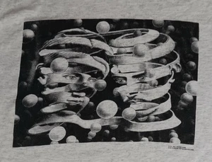 vintage MC Escher Bond of Union t-shirt Dutch artist surrealism - Picture 1 of 8