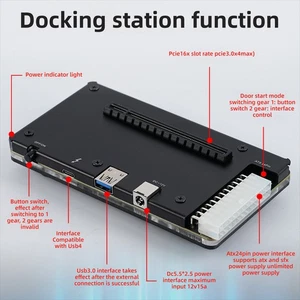 External GPU Fit For 4 Graphics Card Dock EGPU Enclosure USB4.0 ATX - Picture 1 of 24