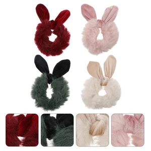 Anillos de felpa para el cabello adorables lazos para el cabello soportes de cola de caballo para niñas lazos para el cabello - Imagen 1 de 12