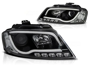 Coppia di Fari Anteriori LED DRL Inside LTI Light Tube per AUDI A3 8P 2008-2012 - Imagen 1 de 21