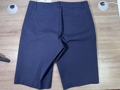 Pantalones Cortos Lauren Ralph Lauren Mujer Etiqueta Negra Talla 4 Azul Marino Mezcla de Algodón Nuevos con Etiquetas Foto 1 de 4
