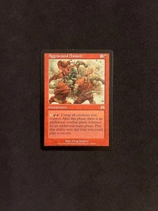 Aggravated Assault [Onslaught] Magic MTG Cards LP - Picture 1 of 2