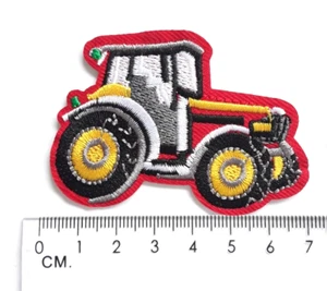 Traktor Bügelbild Patch bestickt zum Aufbügeln Aufnäher Flicken - Bild 1 von 2