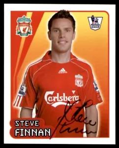 Merlin Premier League (2007/2008) Steve Finnan Liverpool No. 310 - Picture 1 of 2