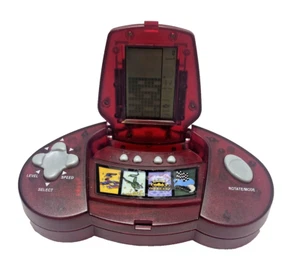 Vintage Red Handheld Electronic LCD Video Game with 10 Games - Picture 1 of 10
