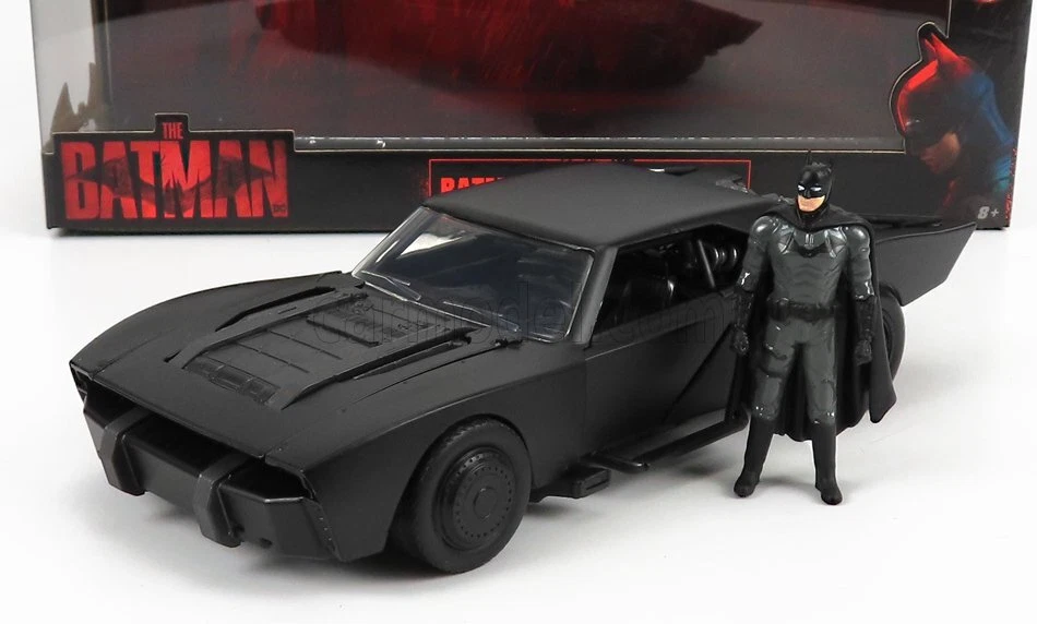 1/24 JADA - BATMAN - BATMOBILE WITH FIGURE 2022 - THE BATMAN 253215010-32731 - Immagine 1 di 1