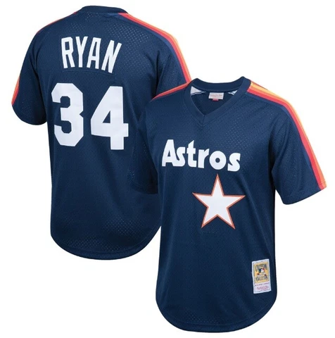 Authentic Mitchell & Ness Houston Astros #34 Baseball Jersey New Mens Sizes $90 Cover