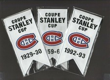 2008-09  UD MONTREAL CANADIENS CENTENNIAL STANLEY CUP MINI BANNER U-PICK