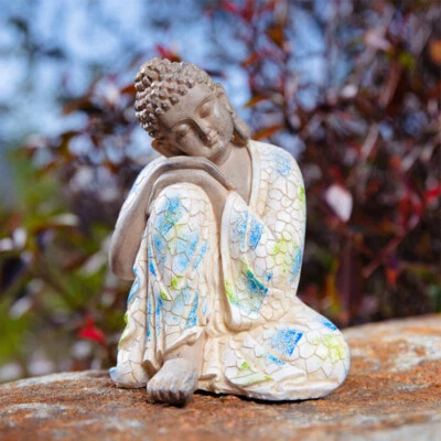21cm Resin Buddha Statue Figurine Outdoor Indoor Garden Decor Crafts Ornaments - Image 1 of 4