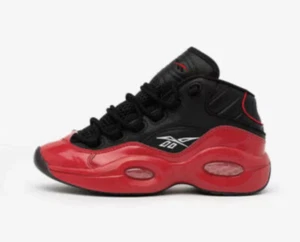Zapato de baloncesto Reebok Boys Iverson Question Mid Street trineo GV7187 rojo/negro 5 - Imagen 1 de 5