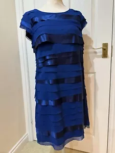 VESTIDO CINTA AZUL PRINCIPIOS DE BEN DE LISI 16 OCASIÓN ESPECIAL ~ INVITADA DE BODA - Imagen 1 de 4