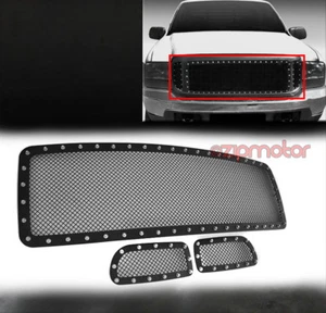 99-04 FORD F250 F350/00+ EXCURSIÓN REMACHE SUPERIOR MALLA ACERO INOXIDABLE INSERTO 3 PIEZAS - Imagen 1 de 4