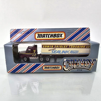 Matchbox Convoy CY16 Sealink Edwin Shirley Scania Box Truck British Ferries 1/64 - Image 1 of 4