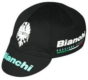 BIANCHI OLTRE Black Team Cycling Cap NEW Bike Ride Hat Free Shipping !! - Picture 1 of 2