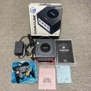 Nintendo GameCube Console Black with Box - Tested & Working DOL-001 #703EK04 - Picture 1 of 10