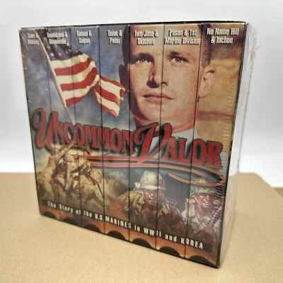 Uncommon Valor VHS Set-7 Tapes-Story the U.S. Marines In WWII & Korean War-NEW - Image 1 of 4