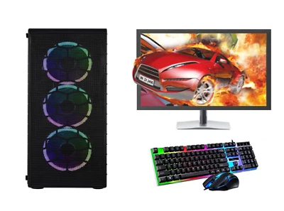 FCS Fast Gaming PC Intel Quad i5 16GB 120GB SSD + 500GB HDD WIN 10 2GB GT730 - Image 1 of 4