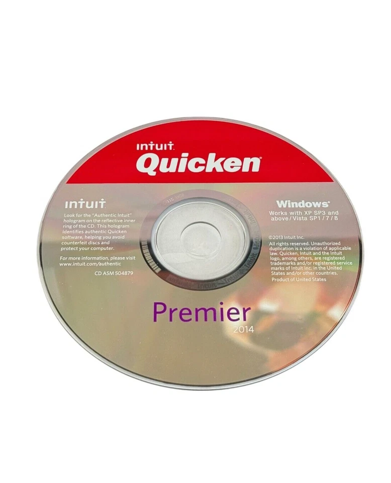 Intuit Quicken Premier 2014 for Windows XP SP3 + VISTA SP1/7/8 - Image 1 of 1
