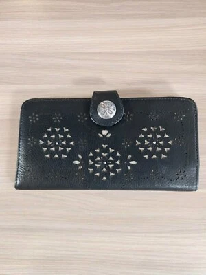 Brighton Collette Flores Recortadas Floral Bolso sin asas Cartera Organizador Negro Foto 1 de 4