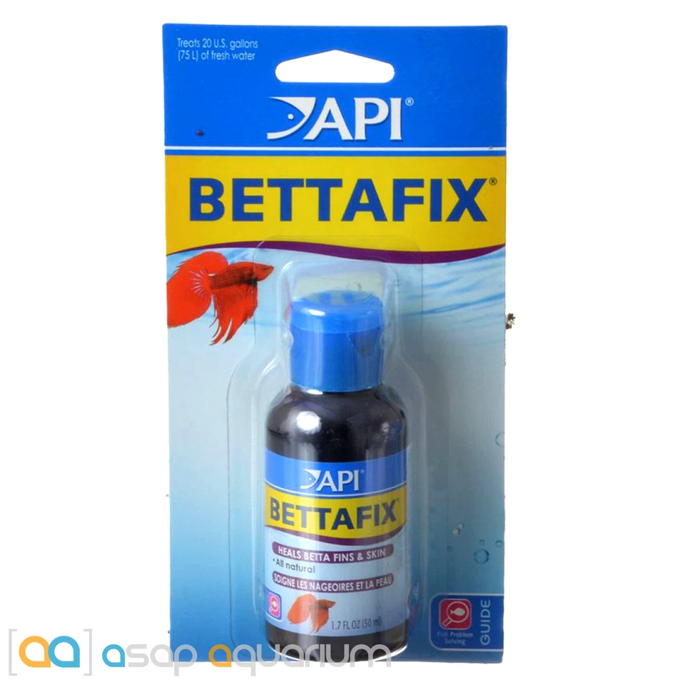 API Bettafix Betta Medication 1.7oz (50mL) Repair Damaged Fin Promote Fin Growth - Image 1 of 1