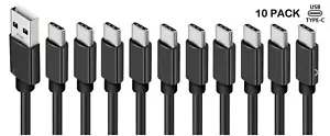 10x3Ft Type C Cable Fast Charging Quick Charger Cord for Samsung S8 S9 S10 note - Picture 1 of 7