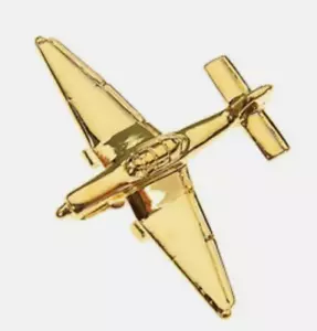 Stuka Pin Badge ave.25mm finished 22 carat gold plate plane - Picture 1 of 1