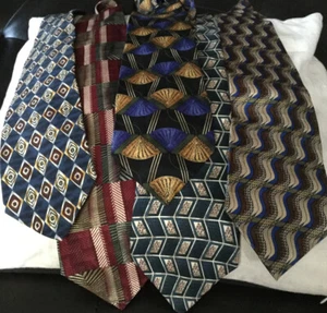 Irvine Park Lot Of 5 100% Silk Ties 59” X 4” - Picture 1 of 8