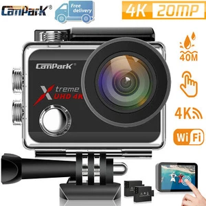 Campark 4K 60fps Action Camera 20MP Waterproof EIS Video Sports Digital Camera~ - Picture 1 of 8