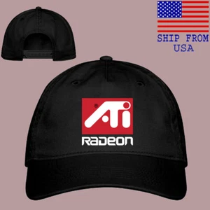 ATI Radeon Logo Organic Baseball Cap Hat Adult Adjustable Size - Picture 1 of 4