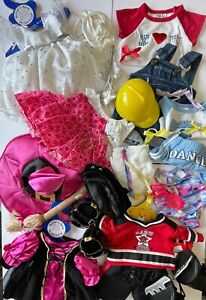 LARGE LOT OF GENTLY USED BUILD A BEAR CLOTHES ACCESSORIES  FAIRY WITCH HOCKEY 
