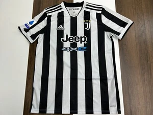Adidas Aeroready Soccer Jersey Mens L Black Shirt Jeep Juventus Chiesa #22 Jeep - Picture 1 of 14